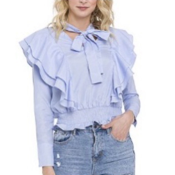 English Factory | Tops | English Factory Ruffle Blouse | Poshmark
